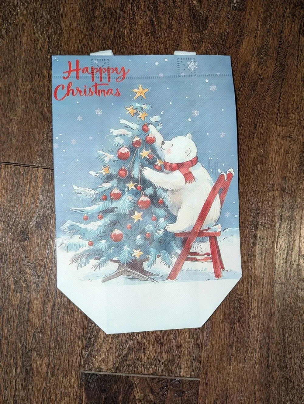 Bundle of Reusable Bags with Christmas Print